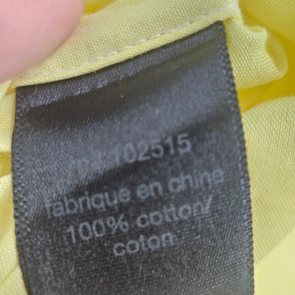 John Varvatos Mens Shirt Yellow Cotton Button Down Long Sleeve Lightweight XXL - Picture 4 of 5